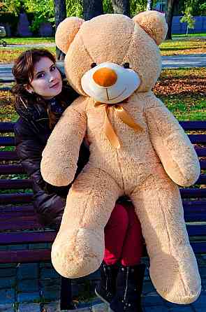 М'яка  іграшка подарунок на 8 березня плюшевий ведмедик Рафаель 140 см Бежевий Тернопіль