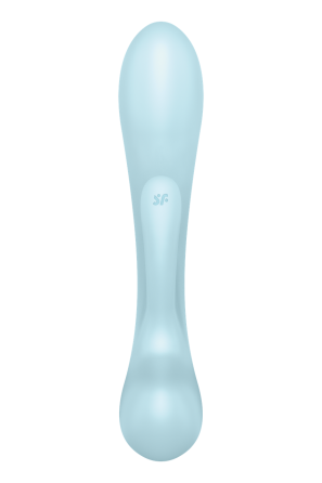 Вибратор кролик Satisfyer Triple Oh с тремя моторами, голубой Sex Aura Киев