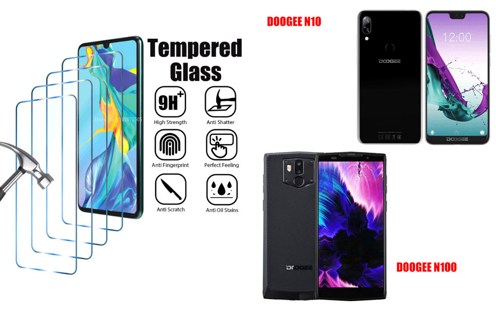 Захисне скло ArmorGlass для DOOGEE N10, DOOGEE N100 – стійке до подряпин та ударів Київ - фото 1