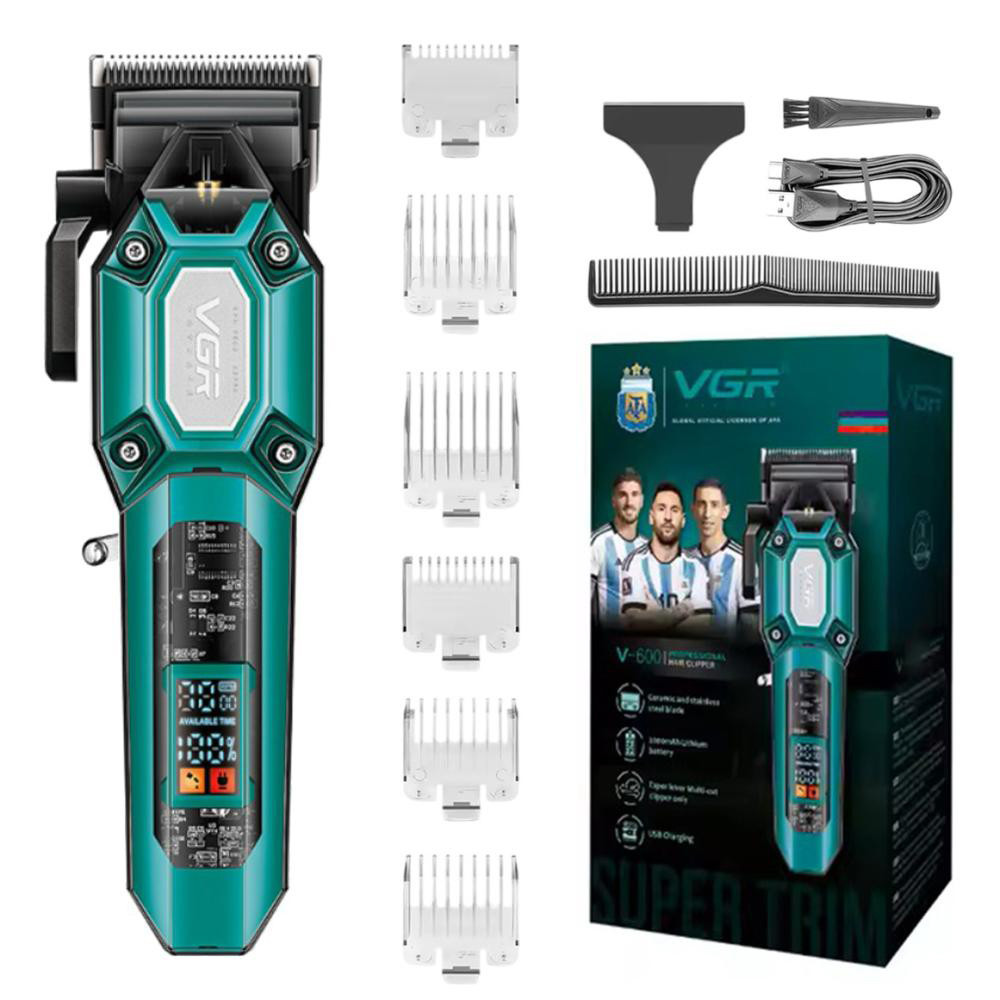 Тример для стрижки акумуляторний професійний VGR V-600, Машинка для стрижки волосся бездротова DO-92 Львів - фото 17