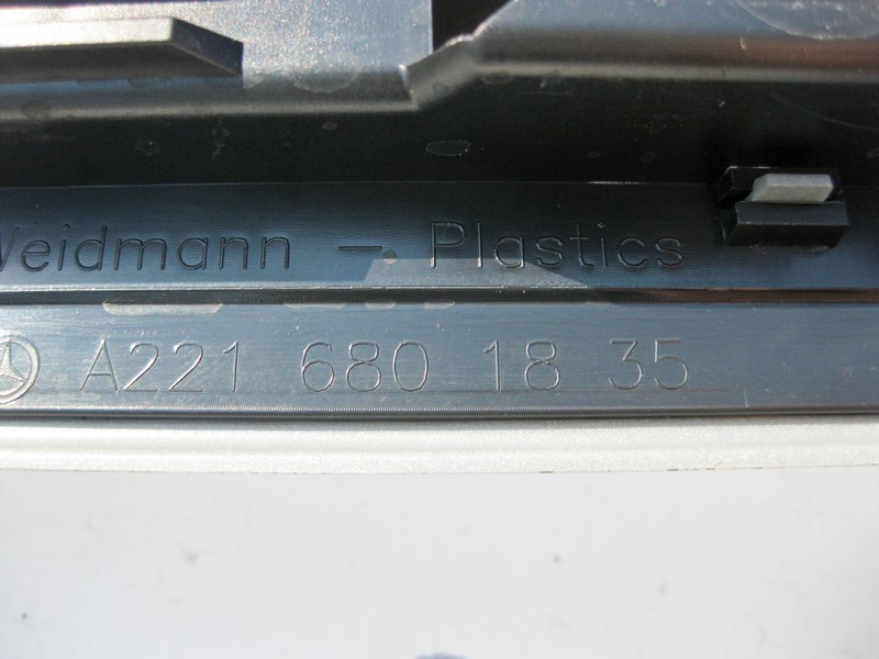 Mercedes-Benz  A2216801835 9051 Накладка порога чорна внутрішня задня права (потертий хром) S-Class W221 long Одеса - фото 3