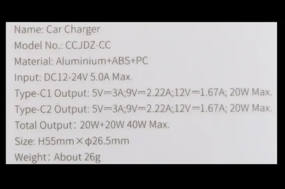 Зарядка в прикурювач 2Type-C QC 40Вт Baseus темно-серий Вінниця