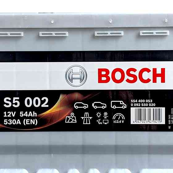 Автомобільний акумулятор Bosch 54Агод. 530А R+ (пусковий) Ковель