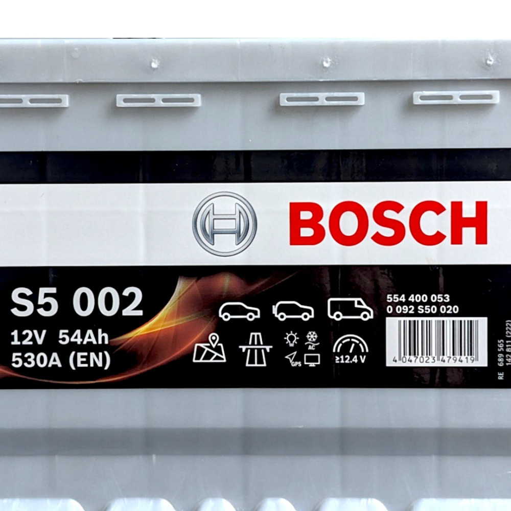 Автомобільний акумулятор Bosch 54Агод. 530А R+ (пусковий) Ковель - фото 2