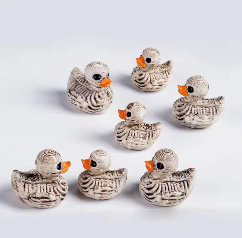 Мини фигурки утка скелет 5 шт 1.6 см, декоративные миниатюры для декора и рукоделия Киев - изображение 2