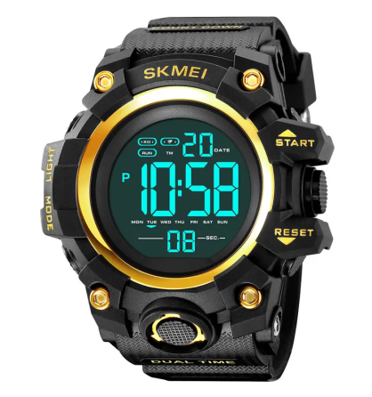 Годинники чоловічі спортивні Skmei 2140 hamlet (Чорний з золотистим) Вінниця