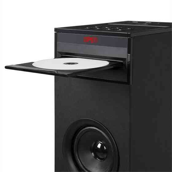 Karaboom CD Система караоке Bluetooth MP3 Зарядний пристрій USB Мікрофон FB Чорний Чорний (Німеччина, читати Рівне