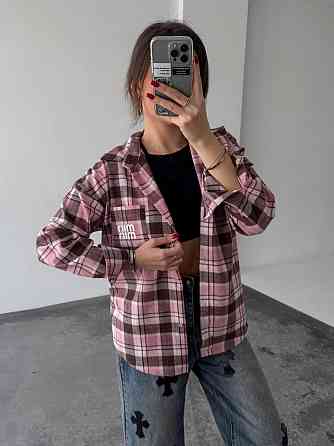 Жіноча картата сорочка (з накатом) 42-46, клітинка 36 Одеса