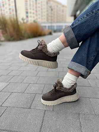 VIKA Черевики жіночі VIKA кофе натуральна замша зимові низький хід 36р. (5678) Коломыя