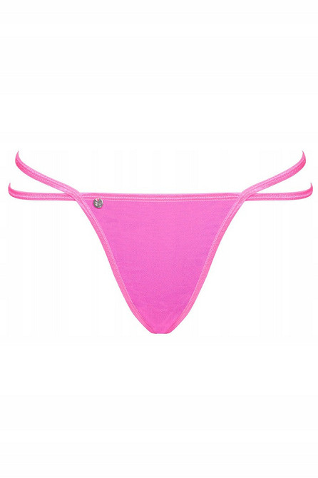 Сексуальные стринги с цепочкой Obsessive Chainty thong pink L/XL Sex Aura Киев - изображение 4