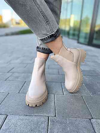 Женские ботинки GREMMY капучино натуральная кожа весна-осень размеры 35-41 (604/1) Коломыя