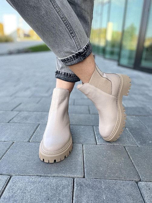 Женские ботинки GREMMY капучино натуральная кожа весна-осень размеры 35-41 (604/1) Коломия - фото 5