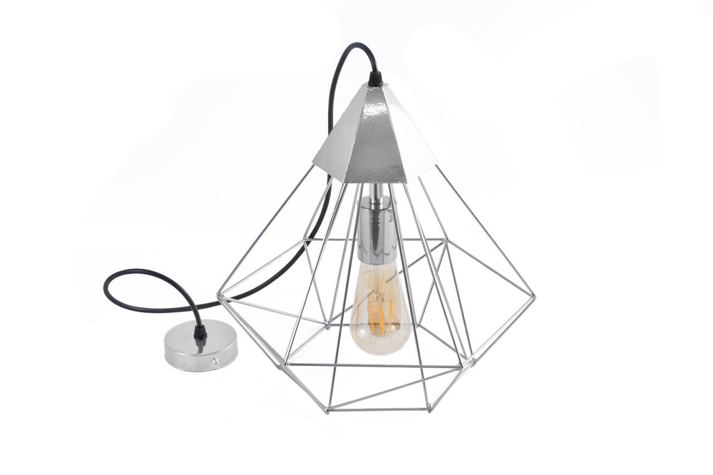 Люстра с подвесными плафонами лофт Е27 Crystal NL 0538 CR хром Киев - изображение 5