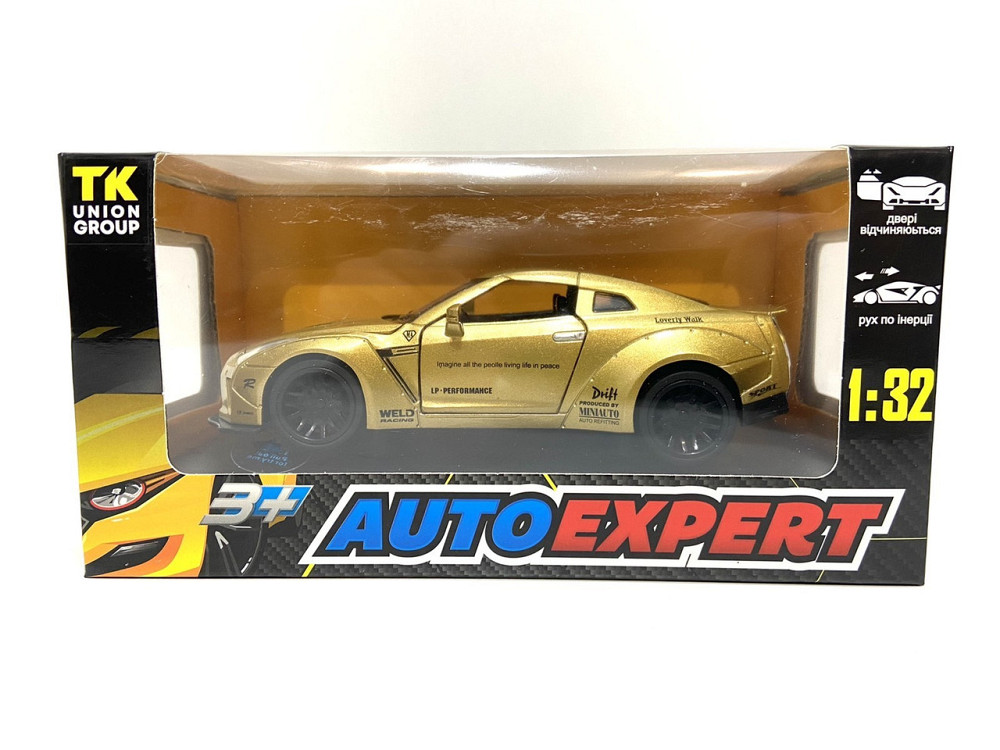 Машинка TK Union Nissan GTR "Auto Expert" металева, світло, звук, інерційна 38071 помаранчева Чернигов - изображение 8