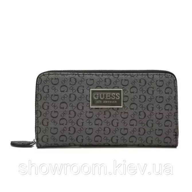 Женский брендовый кошелек на молнии Guess (7597) серый Киев - изображение 1