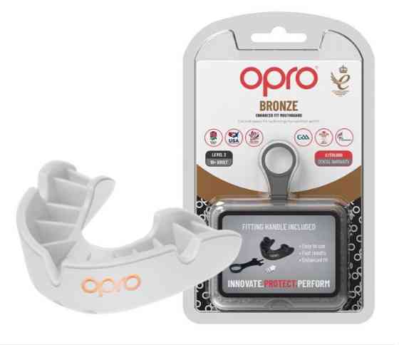 Капа OPRO Bronze дитяча (вік до 10) White (art.102501004) Луцк