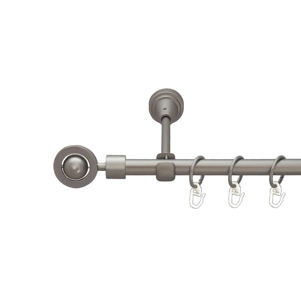 Карниз Orvit Пополо металевий однорядний відкритий Сатин 16 мм 300 см (6091354) Львов - изображение 1