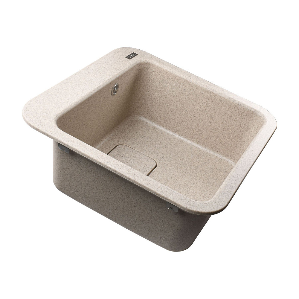 Гранітна мийка Globus Lux BARBORA мигдаль 510х510мм-А0008 Тернопіль - фото 5