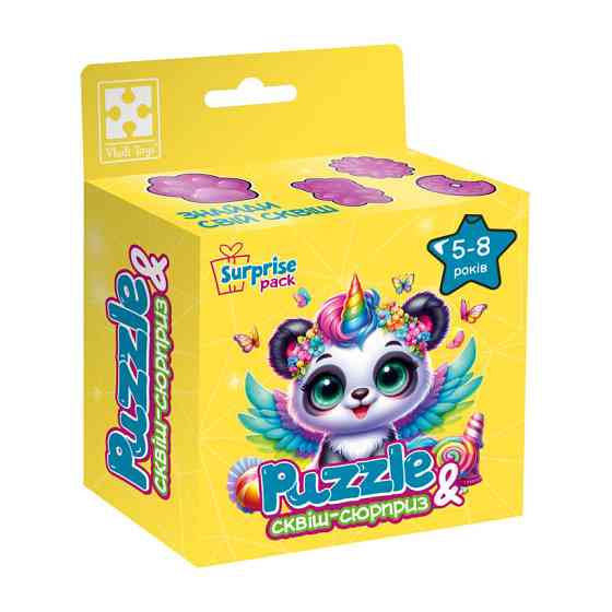 Дитячі пазли з сюрпризом "Панда-єдиноріжка" VT 8030-09, 180 деталей Вінниця