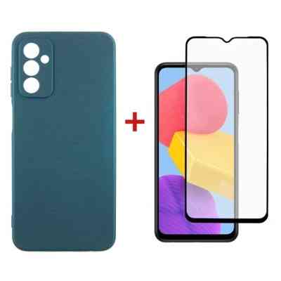 Чехол для мобильного телефона Dengos Samsung Galaxy M13 Case + Glass (Green) (DG-KM-73) Винница