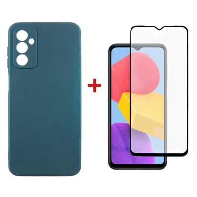 Чехол для мобильного телефона Dengos Samsung Galaxy M13 Case + Glass (Green) (DG-KM-73) Винница - изображение 1