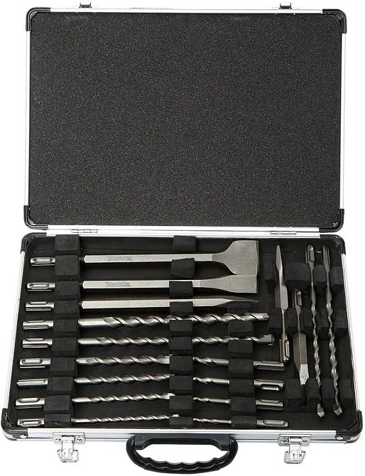 Набір свердел і зубил 17 шт для перфоратора в кейсі Київ - фото 2