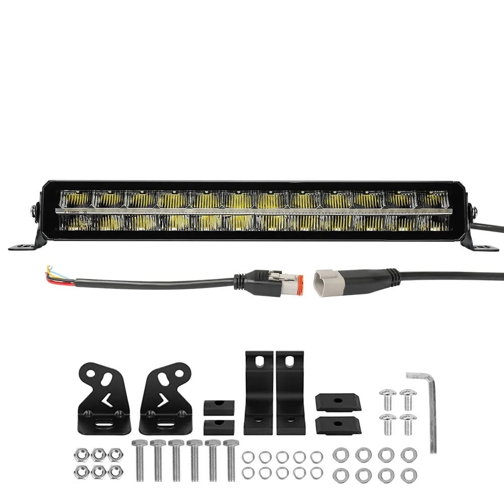 Светодиодная балка (люстра) StarLight SL-3322 дальний свет WHITE + DRL 90W 10500Lm 12/24V (57см) Харьков - изображение 1