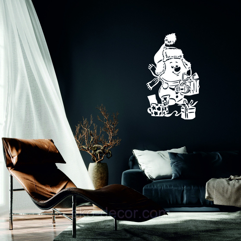 Декоративне настінне Панно «Сніговик», Декор на стену Київ - фото 4