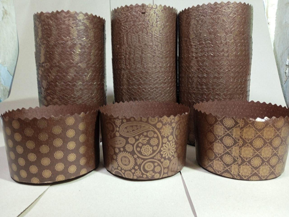 Форма для пасок 300–350 г d110×h85 мм Італійські паперові, 50 шт, для випічки Великодня Харків - фото 9