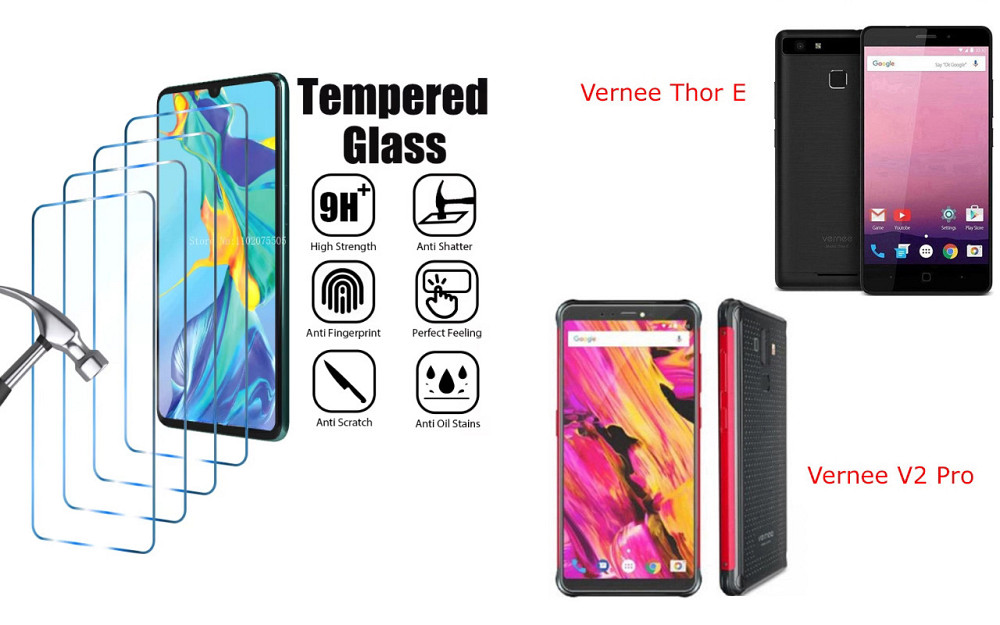 Захисне скло ArmorGlass для Vernee Thor E, V2 Pro – стійке до подряпин та ударів Київ - фото 1