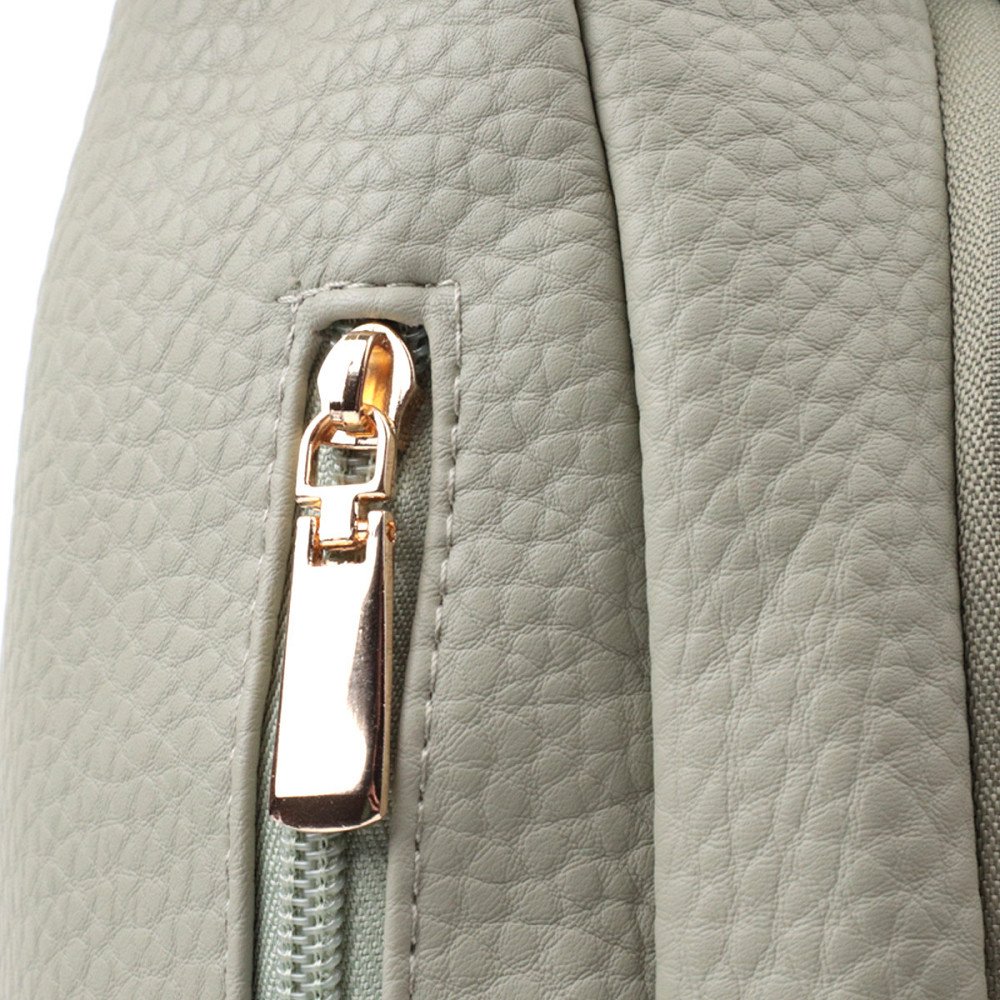 Великолепная женская сумка с одной лямкой через плечо из крупнозернистой экокожи Vintage 22765 Фисташковый Киев - изображение 5