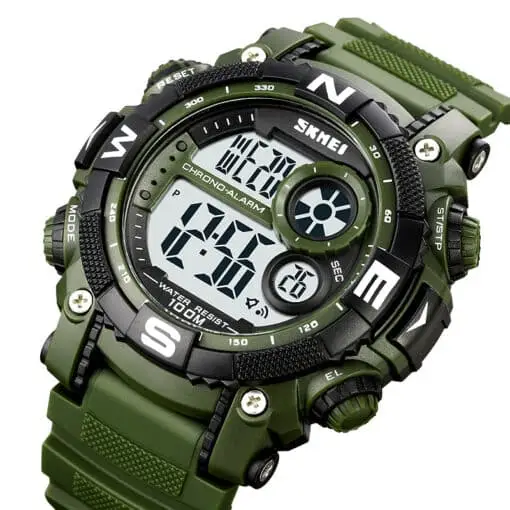 Чоловічий наручний кварцовий годинник Skmei 1887 (Зелений) Вінниця