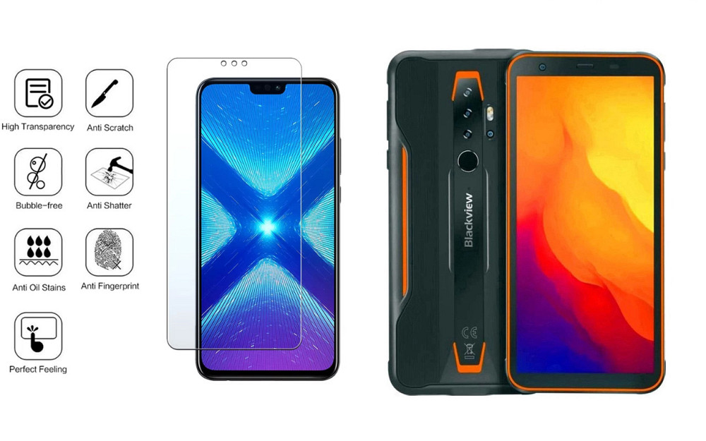 Захисне скло NeoGlass для Blackview BV6300, BV6300 Pro – надпрозоре та стійке Київ - фото 4
