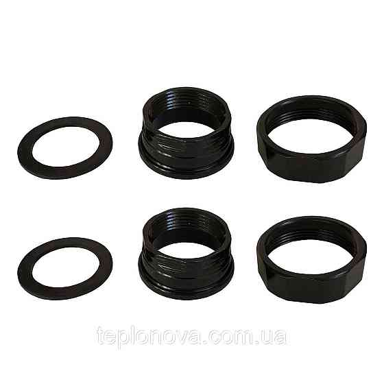 Комплект гаек  2″ - 1 1/4″ сталь  ( комплект 2 упаковки ) Черновцы