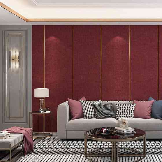 Льняные тёплые обои на самоклейке 2800х650х2мм Бардо меланж (D) SW-00001492 Днепр