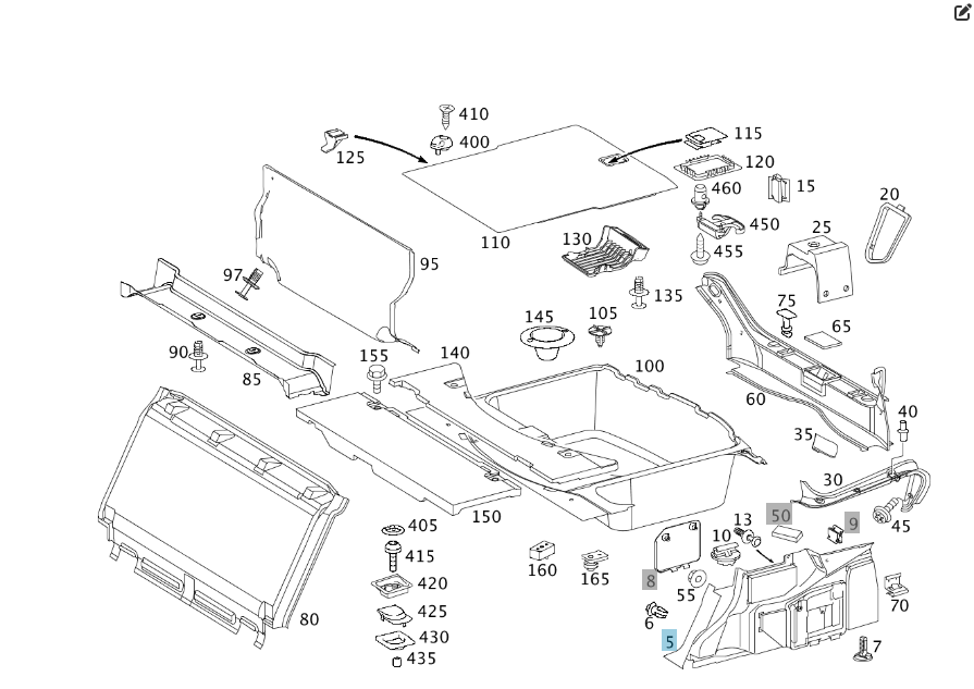 Mercedes-Benz  A2116907154 9F08 Обшивка багажника ліва чорна E-class W211 Одесса - изображение 10