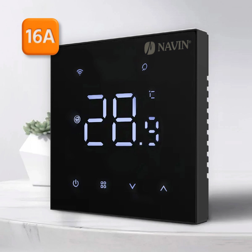Терморегулятор NAVIN WT410 W-16А Wi-Fi черный для электрического теплого пола Киев - изображение 3