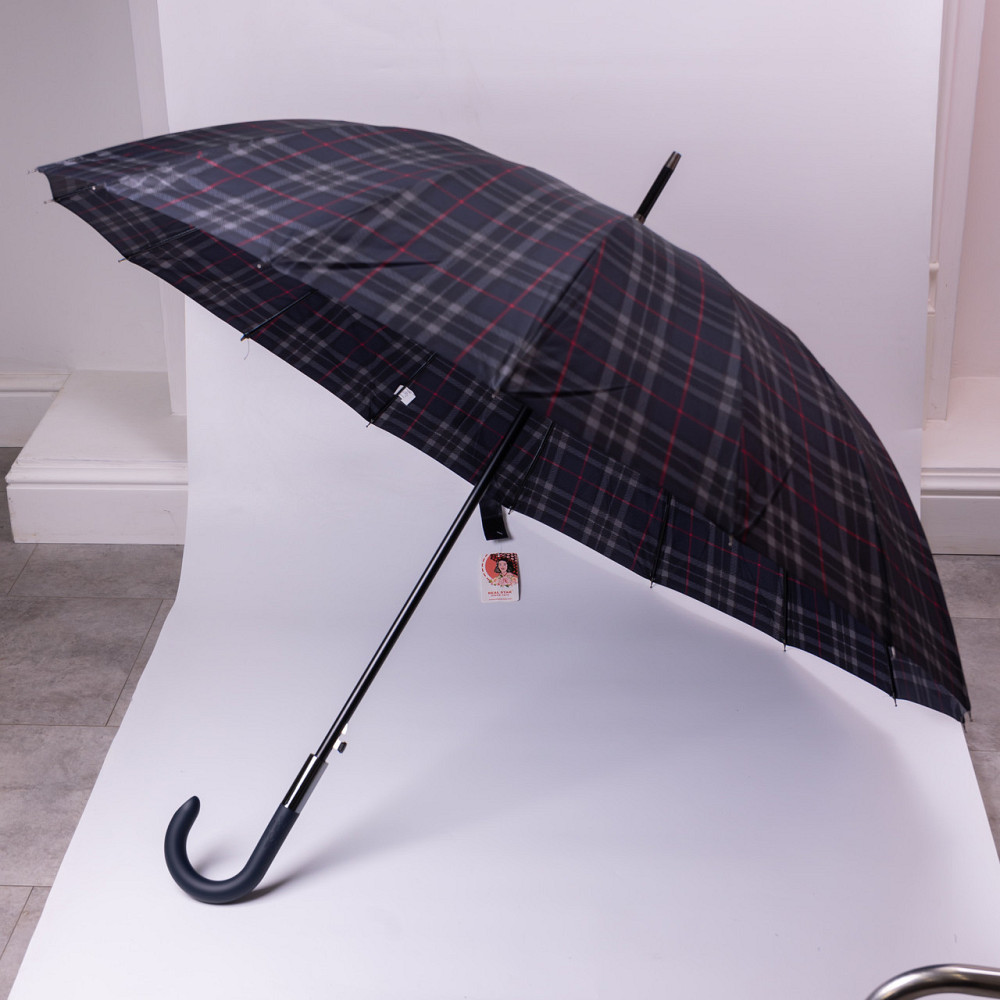 Полуавтоматический зонт-трость синий 117 см Киев - изображение 3