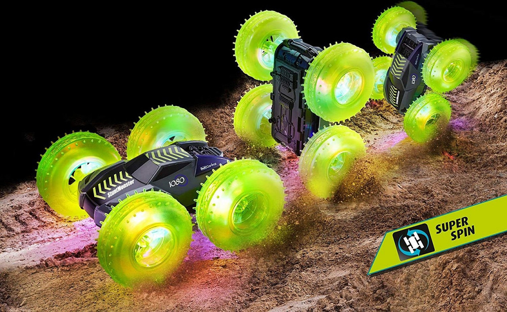 Радиоуправляемая машинка для трюков Revell Control 1080 на дистанционном управлении с LED колесами 4WD зеленая Киев - изображение 7