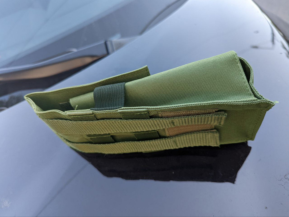 Підсумок одинарний на 2 магазини АК, для РПС, кольору: Хижак, Олива, Піксель (виробник) "Kremina" Дніпро - фото 3