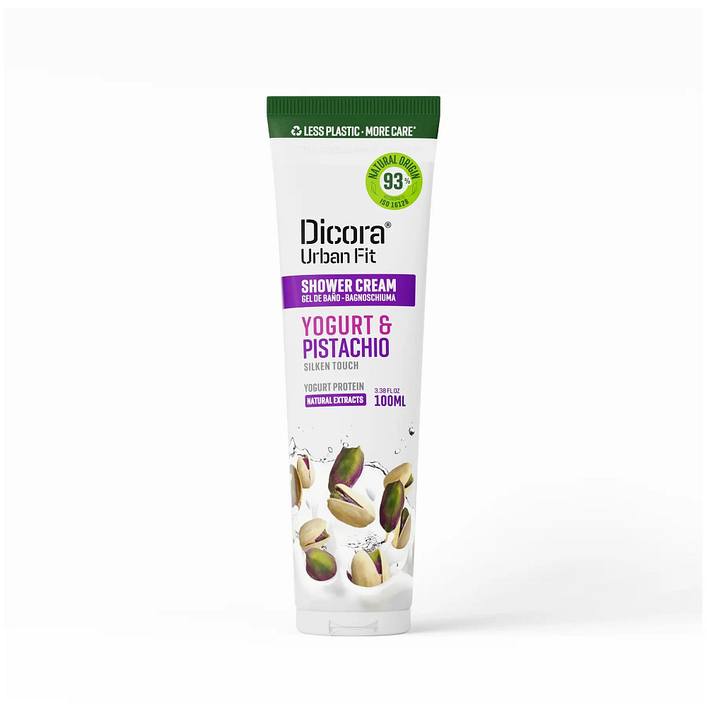Крем-гель для душу Протеїновий йогурт та фісташки Dicora Urban Fit 100 мл Київ - фото 1