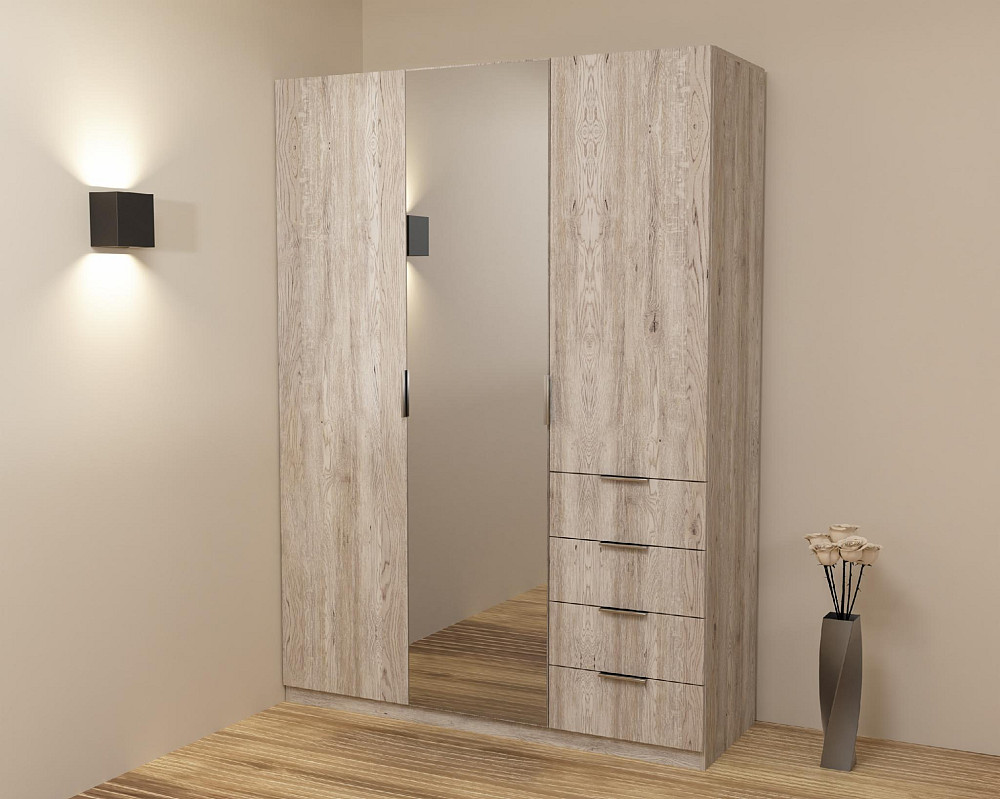 Шкаф Кристалл 2, Самоа Димчастий, 1500х520х2100 Львов - изображение 4