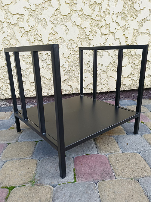 Дровниця кована LOFT для каміну Київ - фото 3