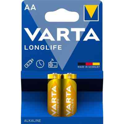 Батарейка Varta AA Longlife щелочная * 2 (04106101412) Винница