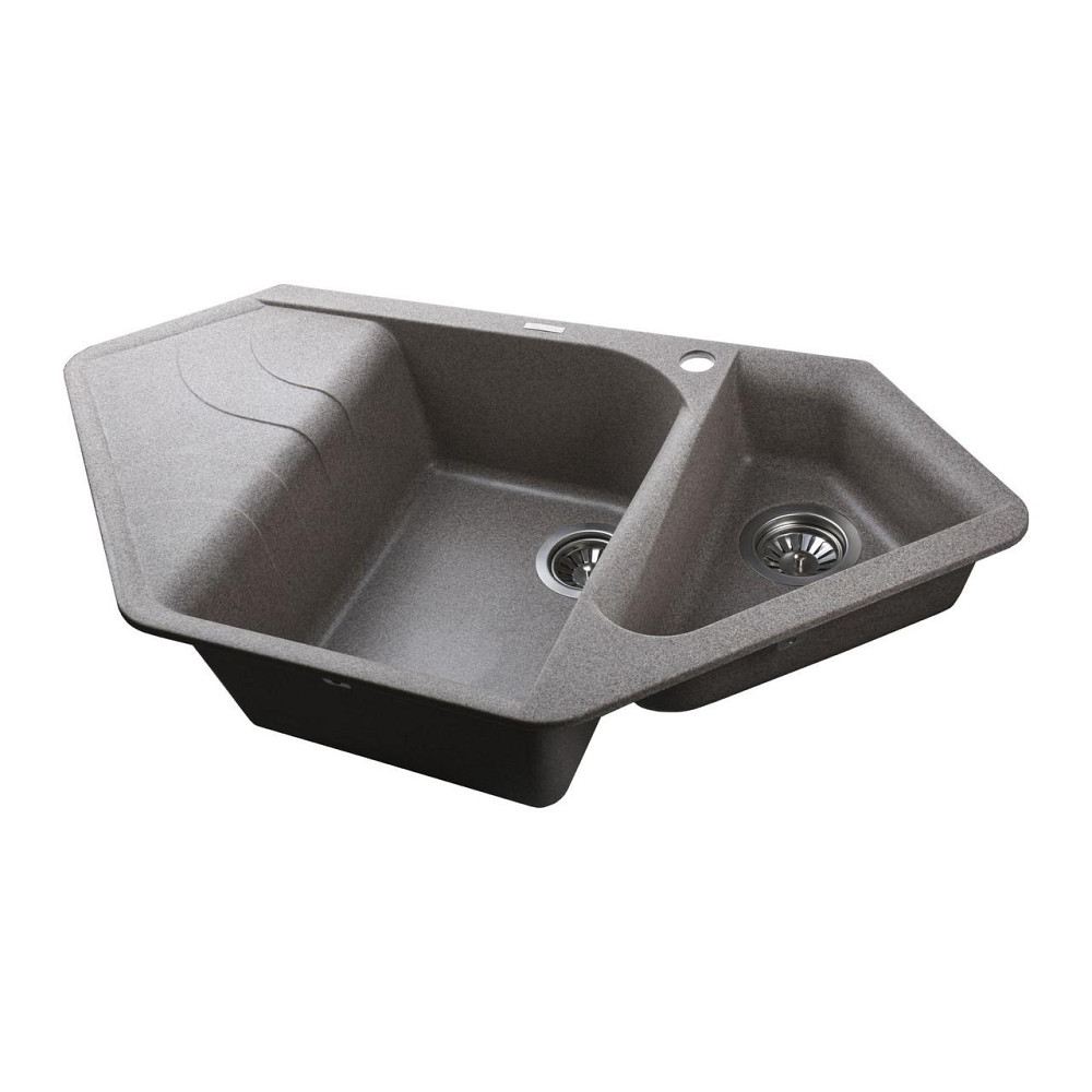 Гранітна мийка Globus Lux GARDA мокко 1000х500мм (000022977) Київ - фото 4