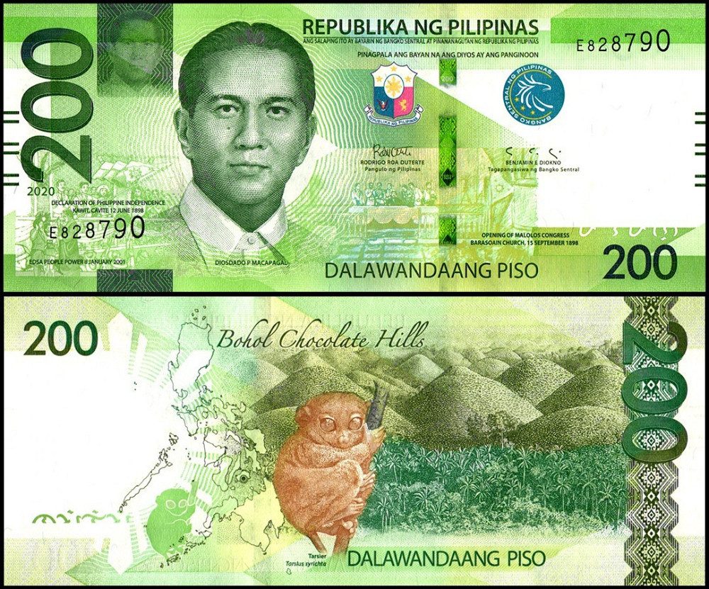 Филиппины / Pilipinas 200 pesos 2020 Рick 226а UNC Полтава - фото 1