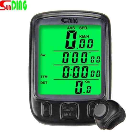 Беспроводной велокомпьютер с подсветкой SunDing SD-563C, Велокомпьютер с встроеной картой TQ-15 Ивано-Франковск