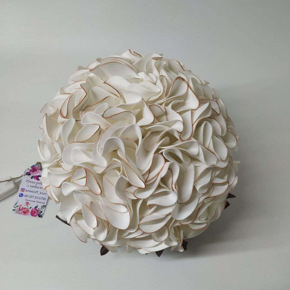 Світильник-нічник "Гортензія Білий шоколад" Дніпро - фото 5