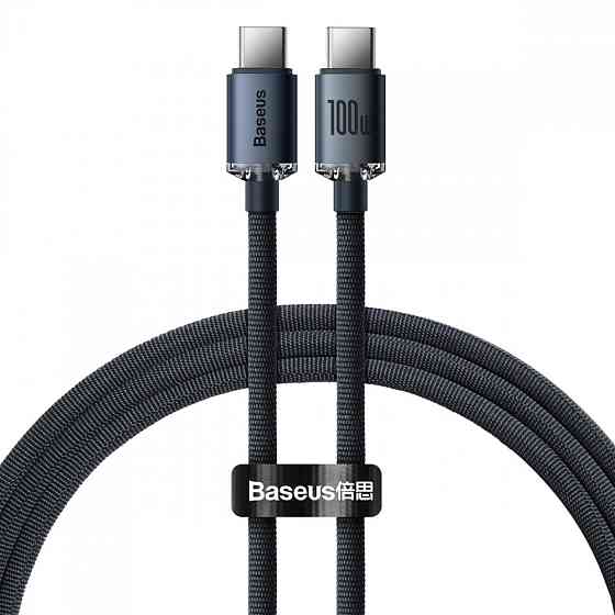 Кабель Baseus Crystal Shine Series Type-C to Type-C 100W 1.2м чорний Львів