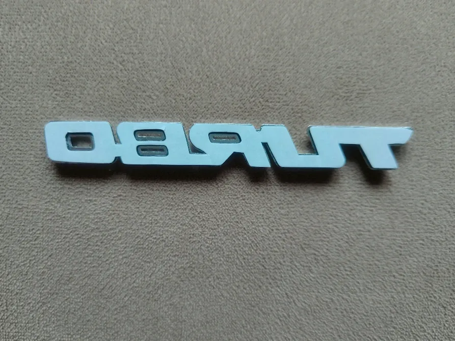 Наклейка Turbo Срібло Металева на авто Київ - фото 8